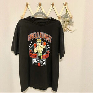 Saúl “Canelo” Álvarez Men Cartoon Black T-Shirt XL